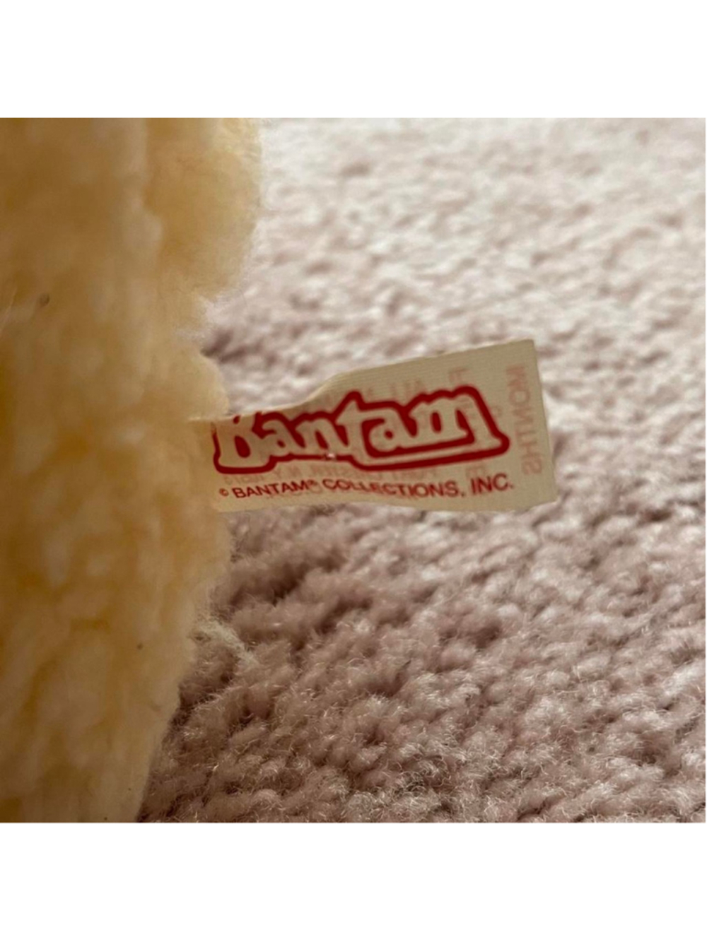 vintage 1980s Bantam musical wind-up plush lamb toy featuring textured cream fle - Picture 4 of 7